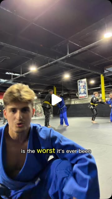 Fighter discussing fatigue after a martial arts training session